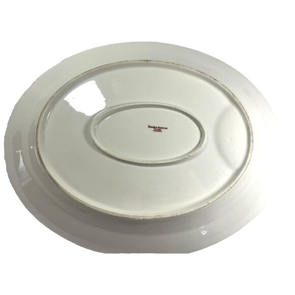 Theodore Haviland Limoges France Pink Spray 16" Oval Platter Antique - Picture 3 of 10